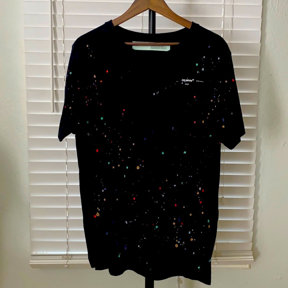 Off-White, Large, black t shirt